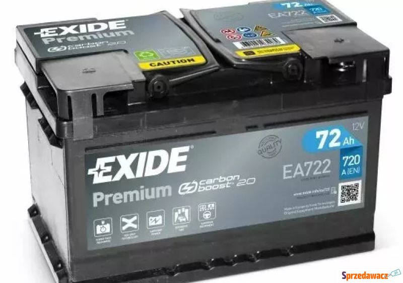 Akumulator 72Ah 720A Exide Premium...