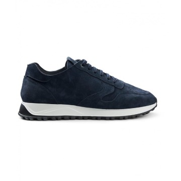 Granatowe Zamszowe Sneakersy Profuomo 43