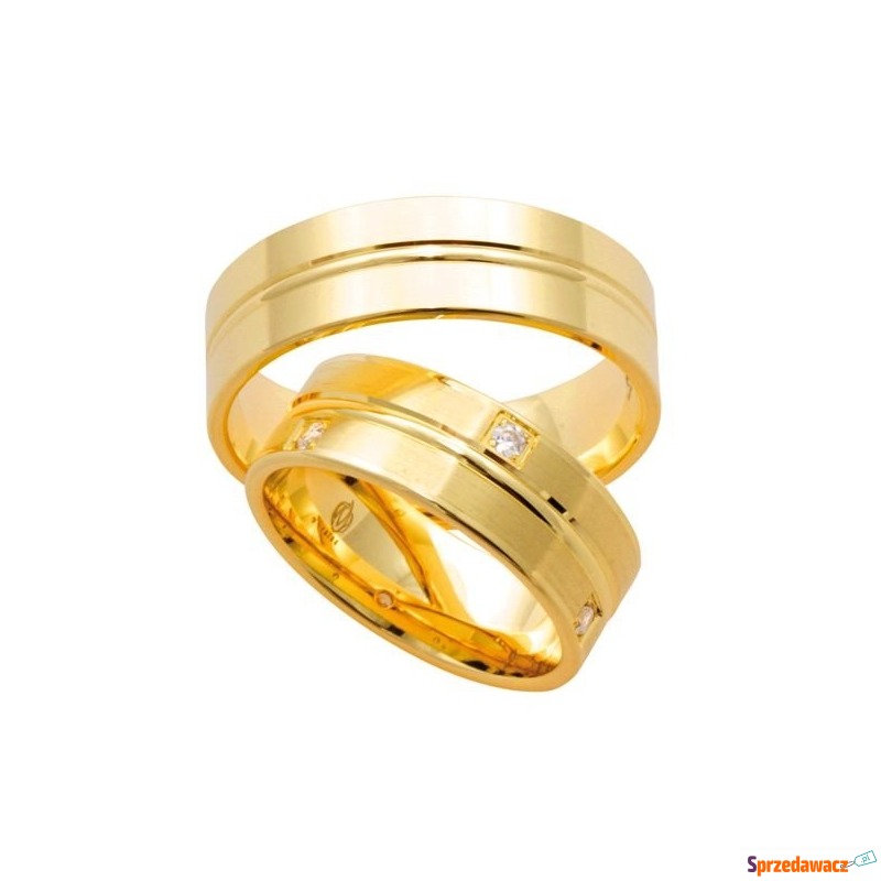 Obrączka z żółtego złota ŁS-05Z-light-k - Obrączki - Lublin