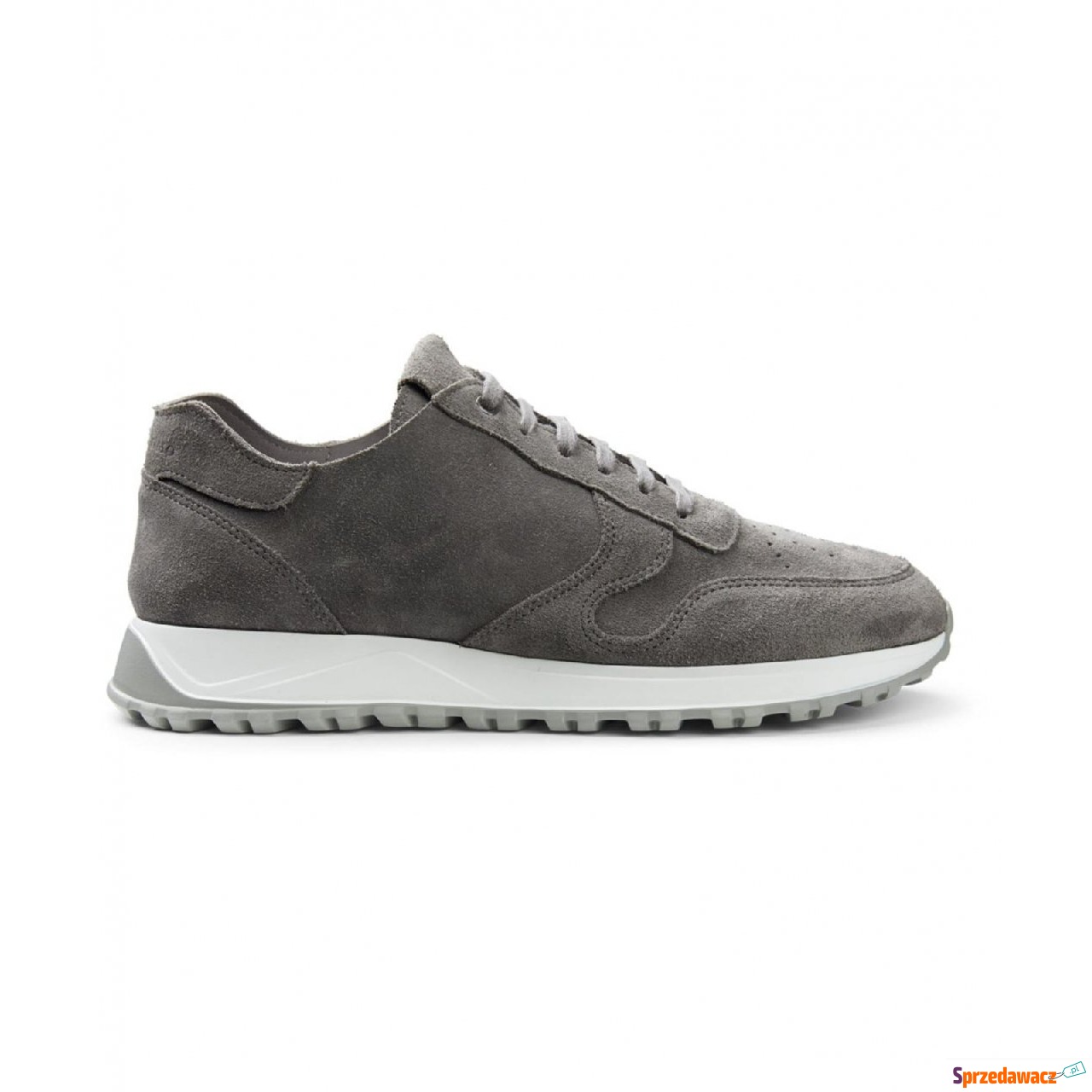 Szare Zamszowe Sneakersy Profuomo...