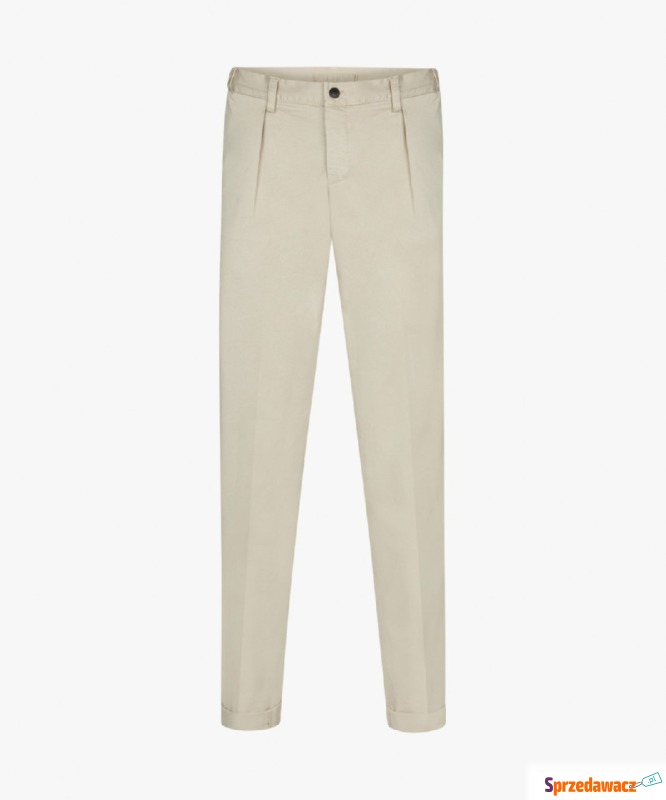 Beżowe spodnie typu chino relaxed fit Profuomo - Spodnie męskie - Konin