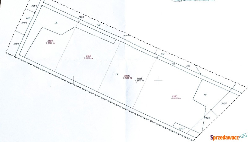 Działka rolna Koplany sprzedam, pow. 3000 m2  (30a)