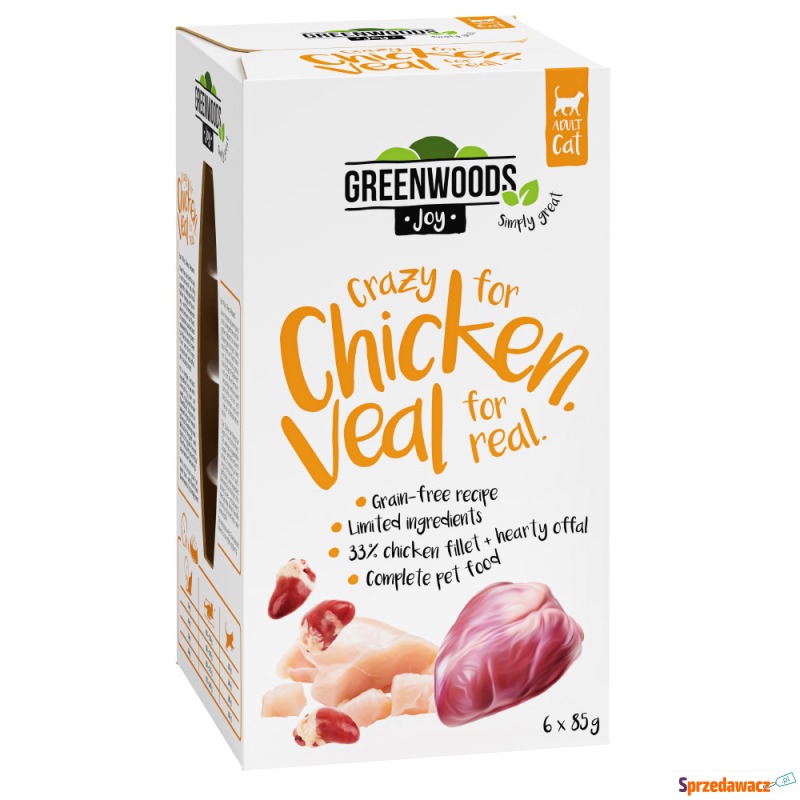 Greenwoods Joy, filet z kurczaka z cielęciną -... - Karmy dla kotów - Konin