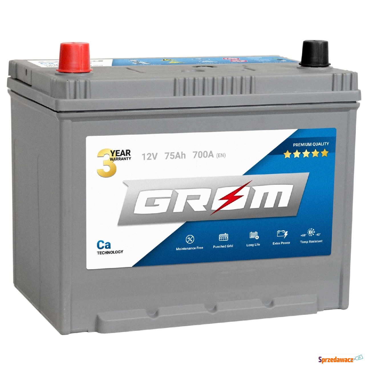 Akumulator 75Ah 700A GROM Japan...