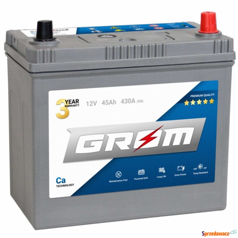 Akumulator 45Ah 390A Japan P+ GROM...