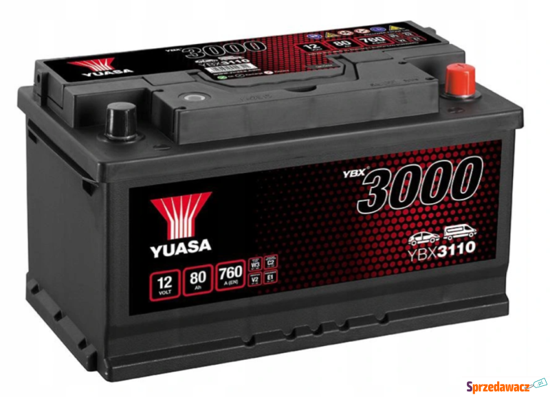 Akumulator 12V 80Ah 760A Yuasa...