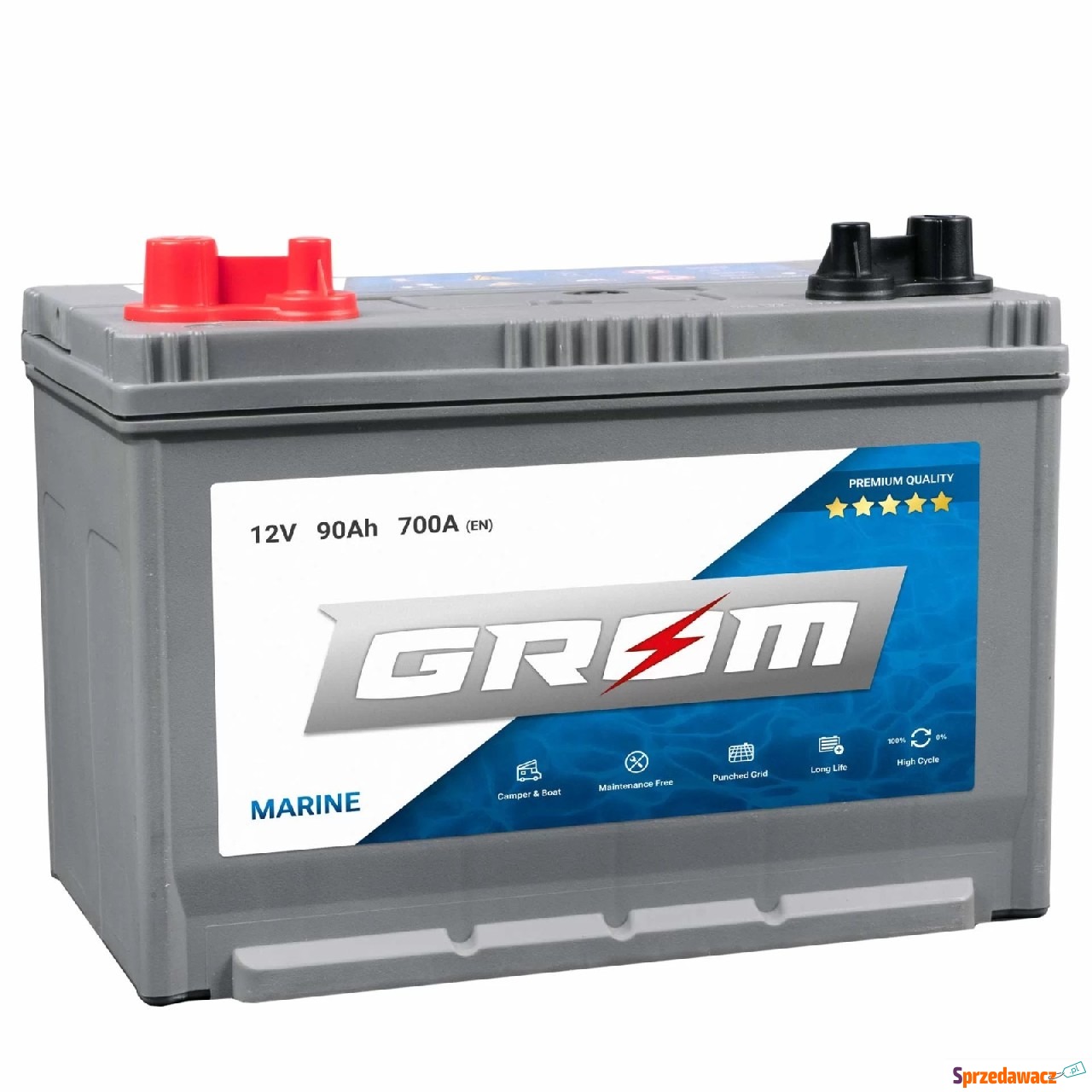 Akumulator 90Ah 700A GROM Marina