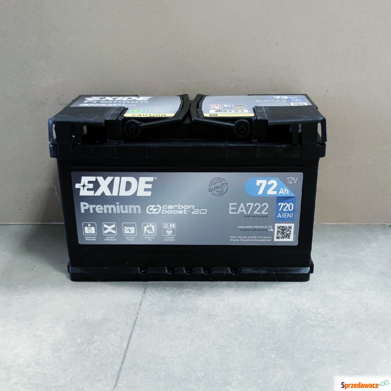 Akumulator 72Ah 720A Exide Premium...
