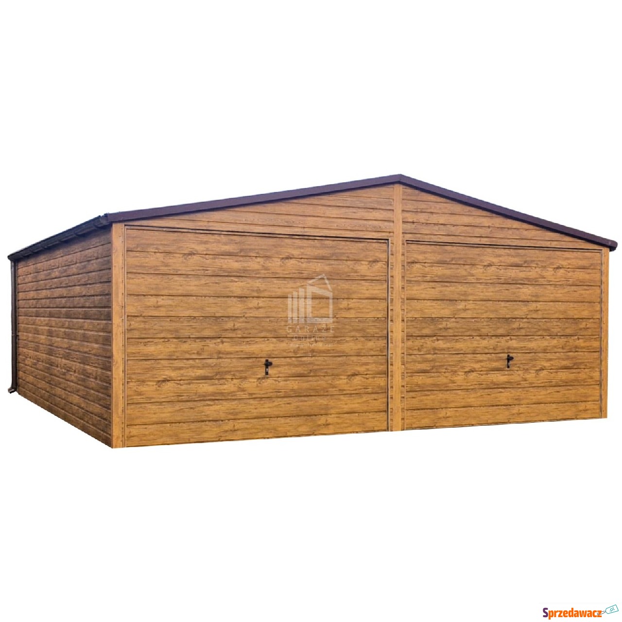 Garaż blaszany 6x6,5m bramy uc...