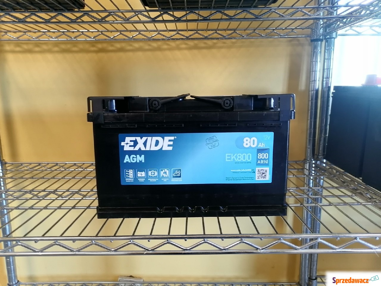 Akumulator 80Ah 800A Exide AGM...