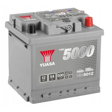 Akumulator 12V 54Ah 500A Yuasa Silver Prawy Plus