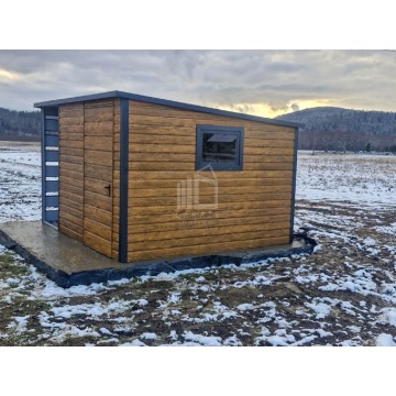 Schowek domek ogrodowy 2,5x3m drzwi okno drew... - Altany, domki, namioty - Żnin - zdjęcie 4
