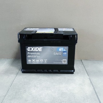 Akumulator 61Ah 600A Exide Premium P+ - Akumulatory - Lublin - zdjęcie 1