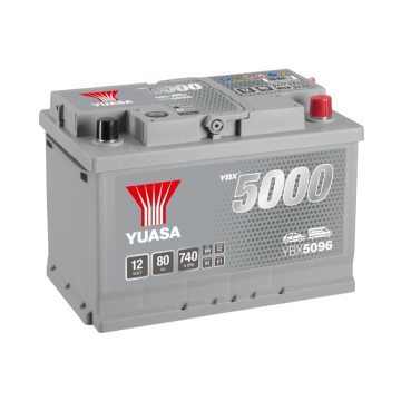 Akumulator 12V 80Ah 740A Yuasa Silver Prawy Plus