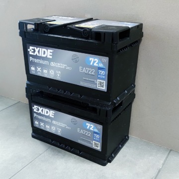 Akumulator 72Ah 720A Exide Premium P+ - Akumulatory - Lublin - zdjęcie 2