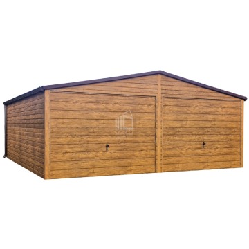 Garaż blaszany 6x6,5m bramy uchylne  drewnopo... - Garaże i wiaty - Malbork - zdjęcie 1