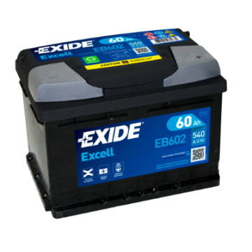 Akumulator 60Ah 540A Exide Excell EB602 - Akumulatory - Gdańsk - zdjęcie 1