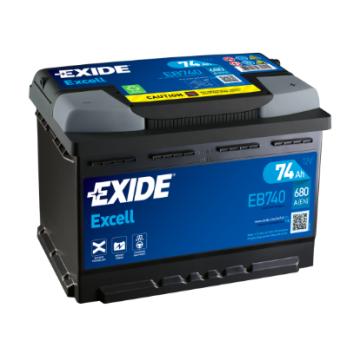 Akumulator 74Ah 680A Exide Excell EB740 - Akumulatory - Gdańsk - zdjęcie 1