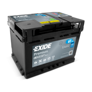 Akumulator 61Ah 600A Exide Premium EA612 - Akumulatory - Gdańsk - zdjęcie 1