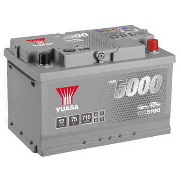 Akumulator 12V 75Ah 710A EN Yuasa Silver Prawy Plus