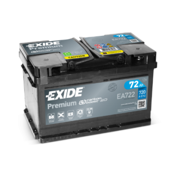 Akumulator 72Ah 720A Exide Premium EA722 - Akumulatory - Gdańsk - zdjęcie 1