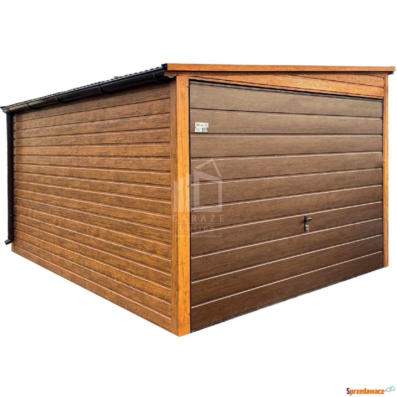 Garaż blaszany 3x4,5m Brama uc...