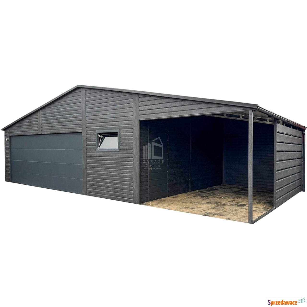 Garaż blaszany PREMIUM 8x6m +...