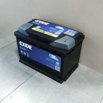 Akumulator 74Ah 680A Exide Excell  EB740 - Akumulatory - Lublin - zdjęcie 1