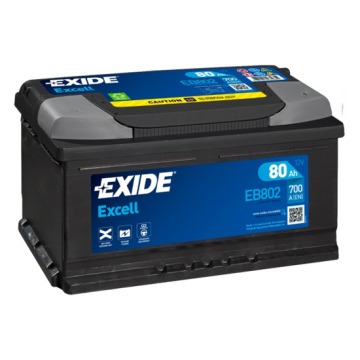 Akumulator 80Ah 700A Exide Excell  EB802