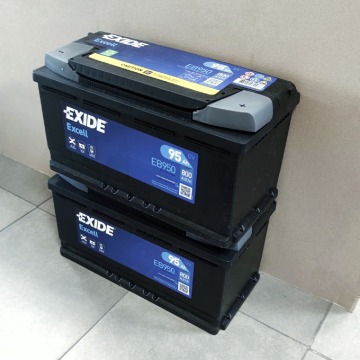 Akumulator 95Ah 800A Exide Excell  EB950 - Akumulatory - Lublin - zdjęcie 1