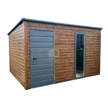 Schowek domek ogrodowy 3x3m drzwi okno  drewnopodobny dach ID882
