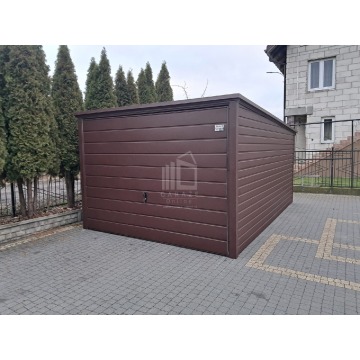 Garaż blaszany 3x5m - Brama uchylna - ciemny... - Garaże i wiaty - Ciechanów - zdjęcie 3