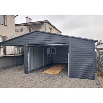 Garaż blaszany 5x6m + wiata 4m Brama uchylna... - Garaże i wiaty - Morąg - zdjęcie 3