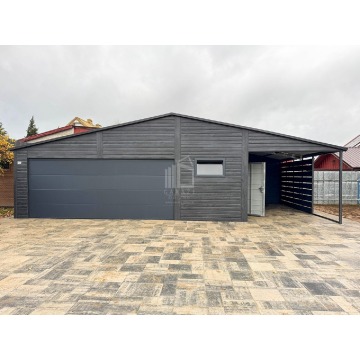 Garaż blaszany PREMIUM 8x6m + wiata 3x6 Brama... - Garaże i wiaty - Dobre Miasto - zdjęcie 4