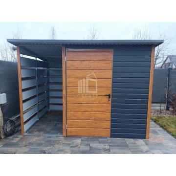 Schowek domek ogrodowy 2x2m + wiata 1m Drzwi okno... - Altany, domki, namioty - Kwidzyn - zdjęcie 3