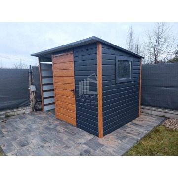Schowek domek ogrodowy 2x2m + wiata 1m Drzwi okno... - Altany, domki, namioty - Kwidzyn - zdjęcie 4