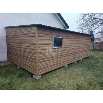 Garaż blaszany 4x7m Brama dwuskrzydłowa okno... - Garaże i wiaty - Zgorzelec - zdjęcie 4