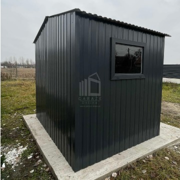 Schowek domek ogrodowy 2,5x2m drzwi okno antracyt... - Altany, domki, namioty - Przemyśl - zdjęcie 2