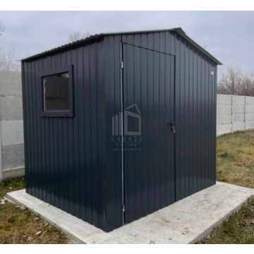 Schowek domek ogrodowy 2,5x2m drzwi okno antracyt... - Altany, domki, namioty - Przemyśl - zdjęcie 4