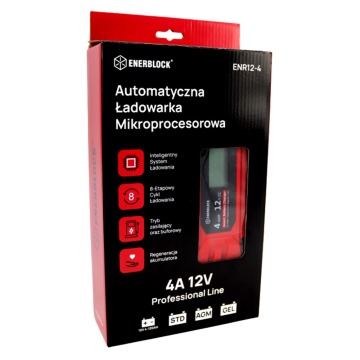 Automatyczna ładowarka mikroprocesorowa Enerblock... - Prostowniki do akumulatorów - Lublin - zdjęcie 1