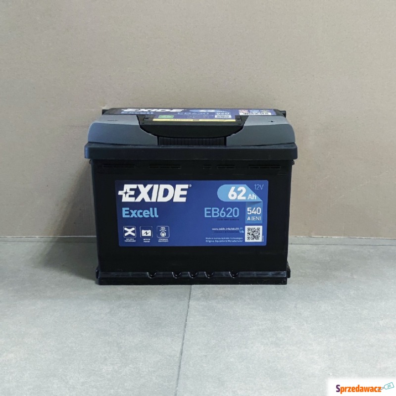 Akumulator 62Ah 540A Exide Excell  EB620 - Akumulatory - Lublin