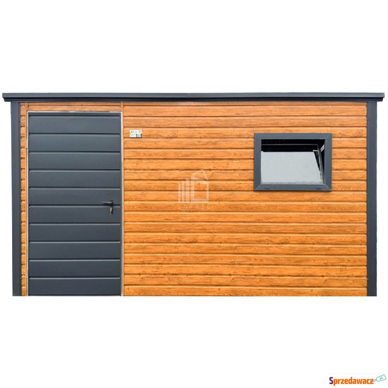 Schowek domek ogrodowy 3,5x2,5m Drzwi okno dr... - Altany, domki, namioty - Nysa