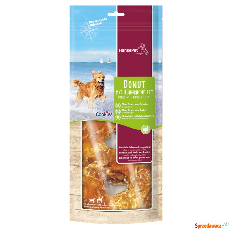 Hansepet Cookies, Donut z kurczakiem, 2 szt. -... - Przysmaki dla psów - Koszalin