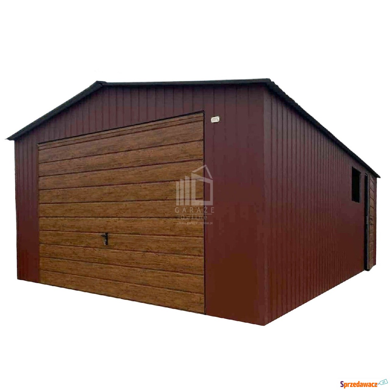 Garaż blaszany 4,5x6m brama uc...
