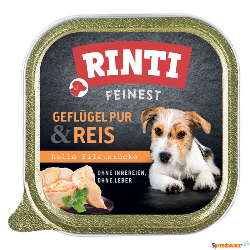 RINTI Feinest, 11 x 150 g - Czyste mięso drobiowe... - Karmy dla psów - Świecie