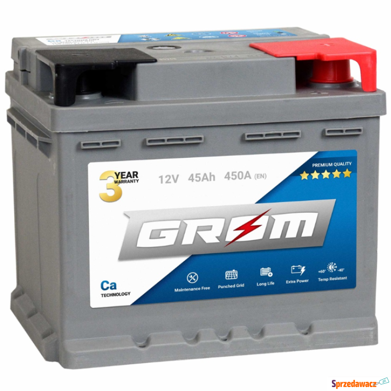 Akumulator  45Ah 450A GROM Premium