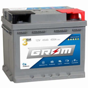 Akumulator  45Ah 450A GROM Premium