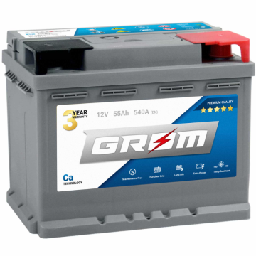 Akumulator  55Ah 540A Grom Premium