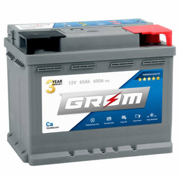 Akumulator  65Ah 650A EN Grom Premium Dtr