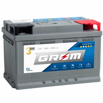 Akumulator Grom Premium 74Ah 680A EN Grom Premium Dtr niski